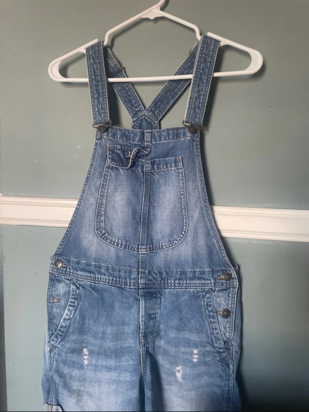 H&M Faded Blue Denim Women's Overalls